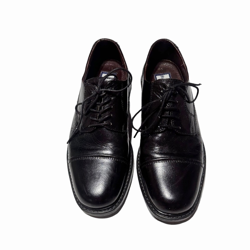 Roland Cartier Black Lace Up Leather Dress Shoes Size 31 US 9